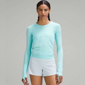 New Never Worn - Lululemon- Swiftly Tech 2.0 Race Length - Cyan Blue - Size 6